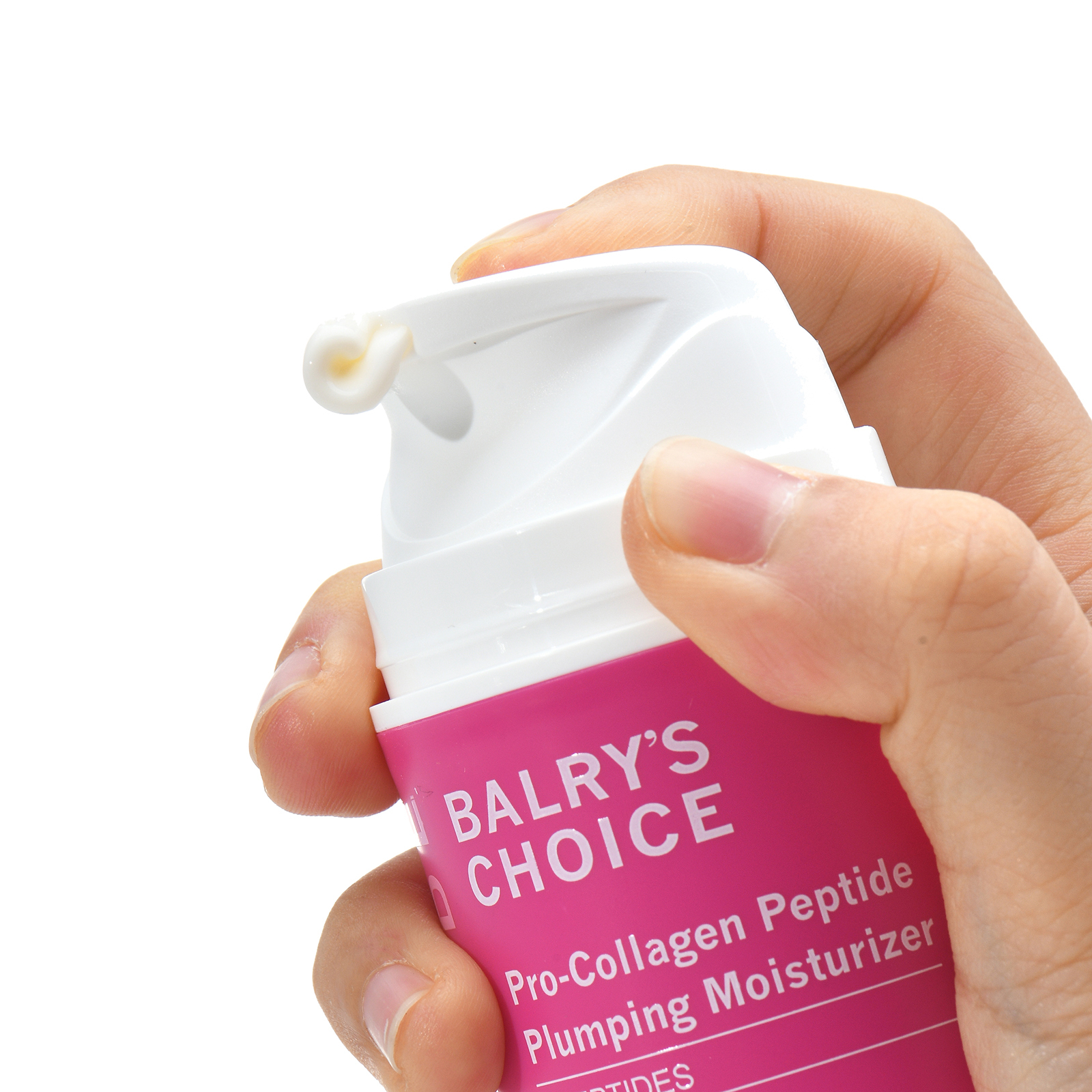 The lightweight, fast-absorbing gel-cream texture of BALRY's Pro-Collagen Peptide Cream, perfect for all skin types and for use under makeup.