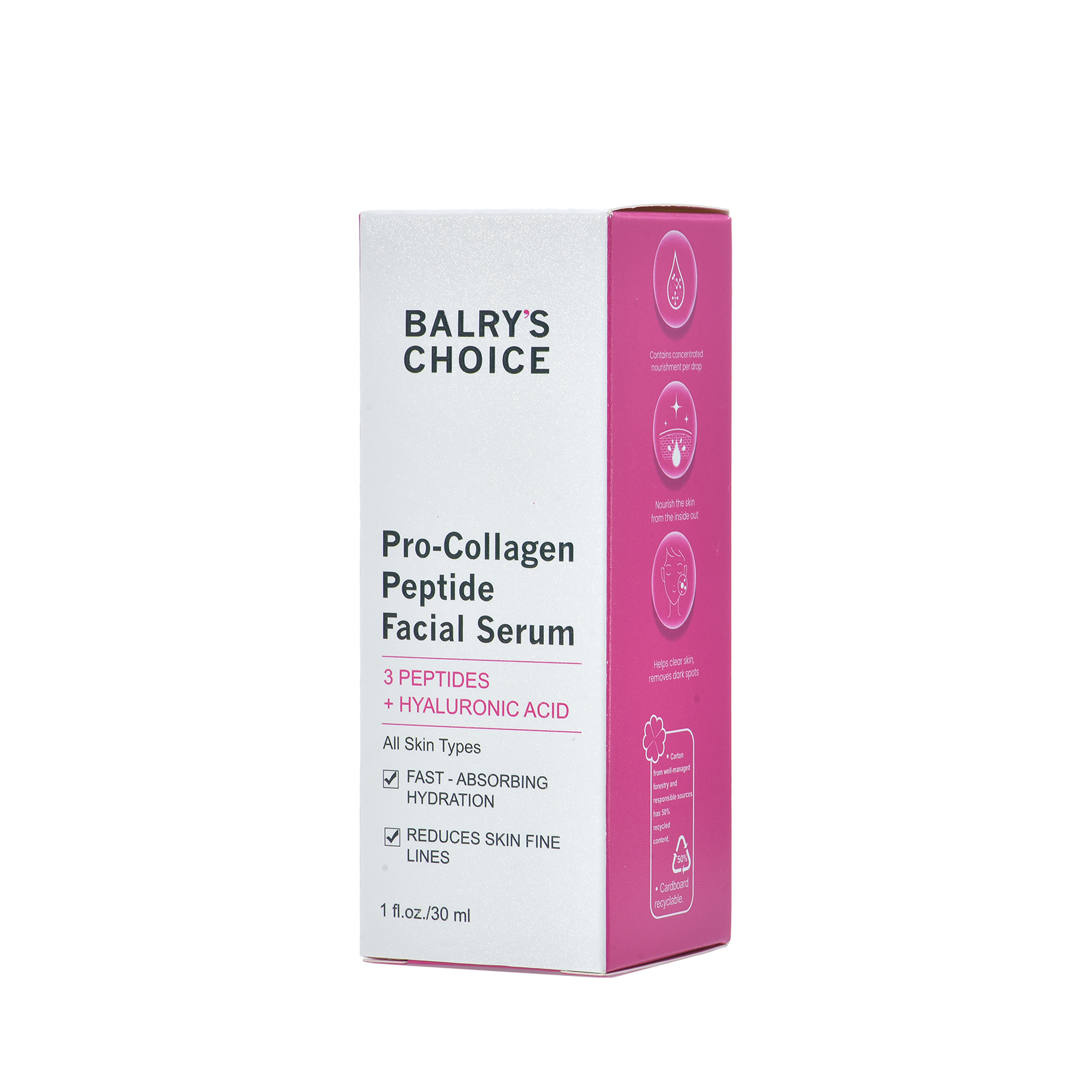 Examples of customizable packaging and branding for our B2B peptide serum program, available for bulk and private label orders.