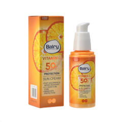 A concept image showing the multi-functional benefits of our Vitamin C Sunscreen: sun protection, anti-oxidant care, and moisturization—a turnkey solution for brands targeting the all-in-one skincare market.