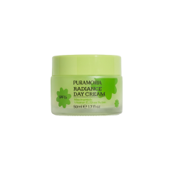 Front view of PURAMORIA Niacinamide Face Cream SPF 15 jar on white background, available for wholesale distribution.