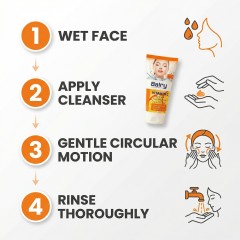 Step-by-step guide on using Balry foaming cleanser to effectively purge impurities and excess sebum.