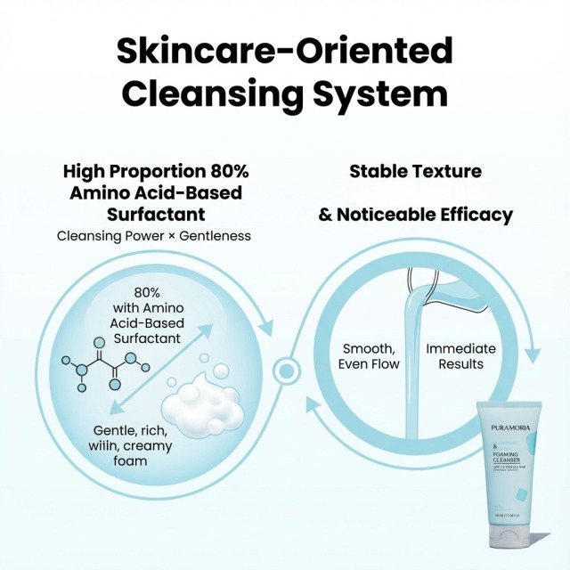 PURAMORIA Salicylic Acid BHA Foaming Cleanser - Acne & Oil Control Face Wash