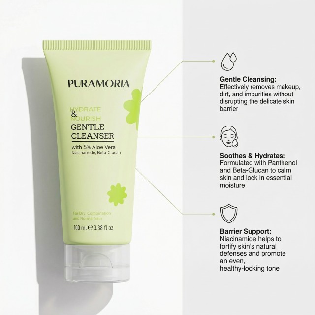 Wholesale PURAMORIA Amino Acid Gentle Moisturizing Cleanser