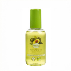 Professional product photography of BALRY Avocado Essential Body Oil 150ml bottle on a white background