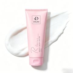 Close-up of DAQAN whitening cream texture showing lightweight, non-greasy and fast absorbing formula.