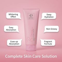 DAQAN complete skin care solution: deep hydration, easy absorption, and fragrant whitening effect.