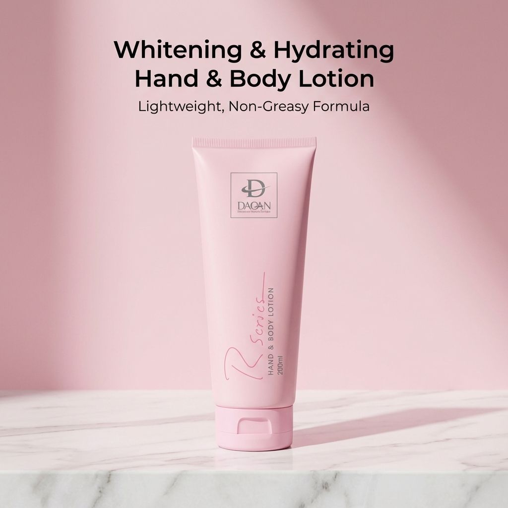 DAQAN complete skin care solution: deep hydration, easy absorption, and fragrant whitening effect.