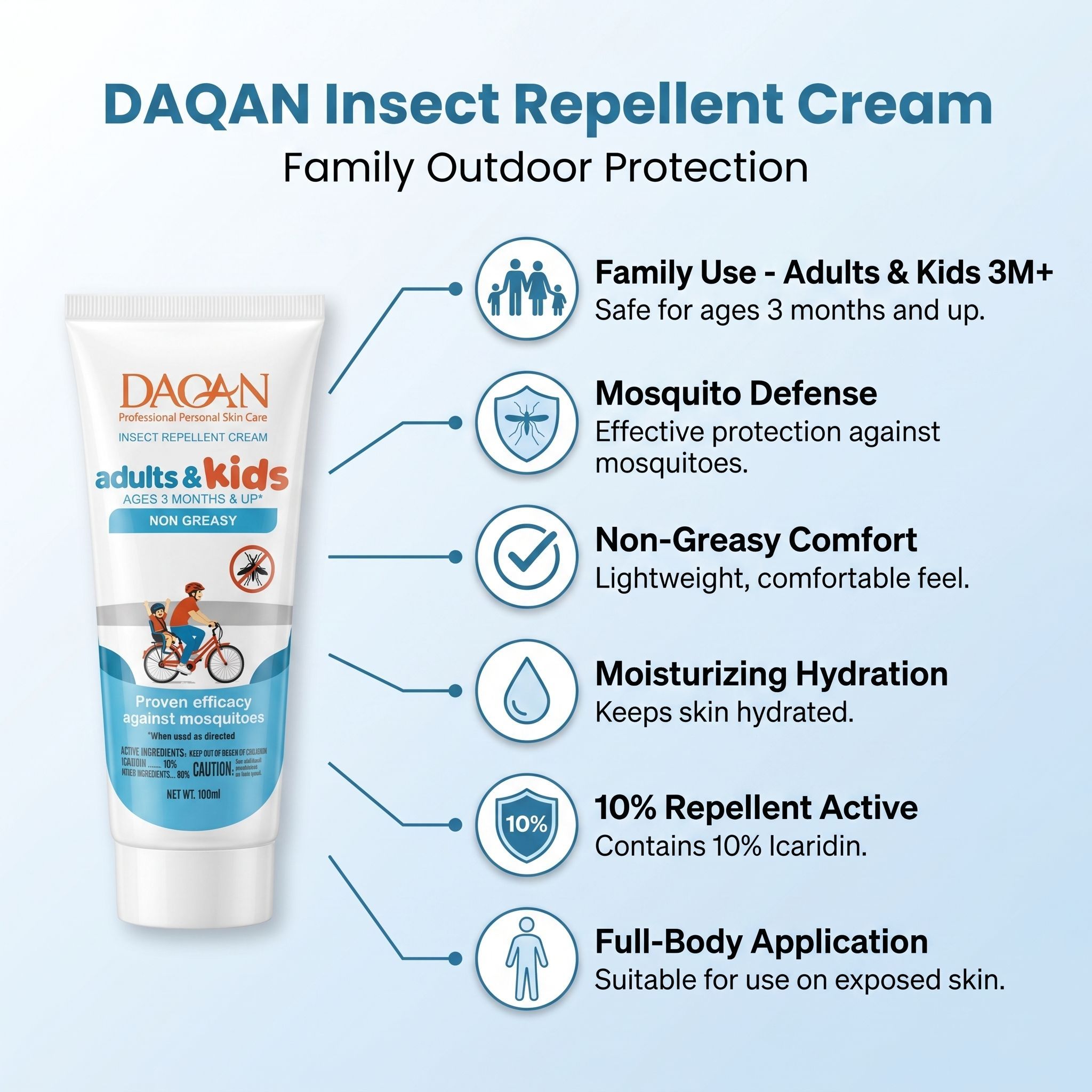 DAQAN Mosquito Repellent Cream 100ml