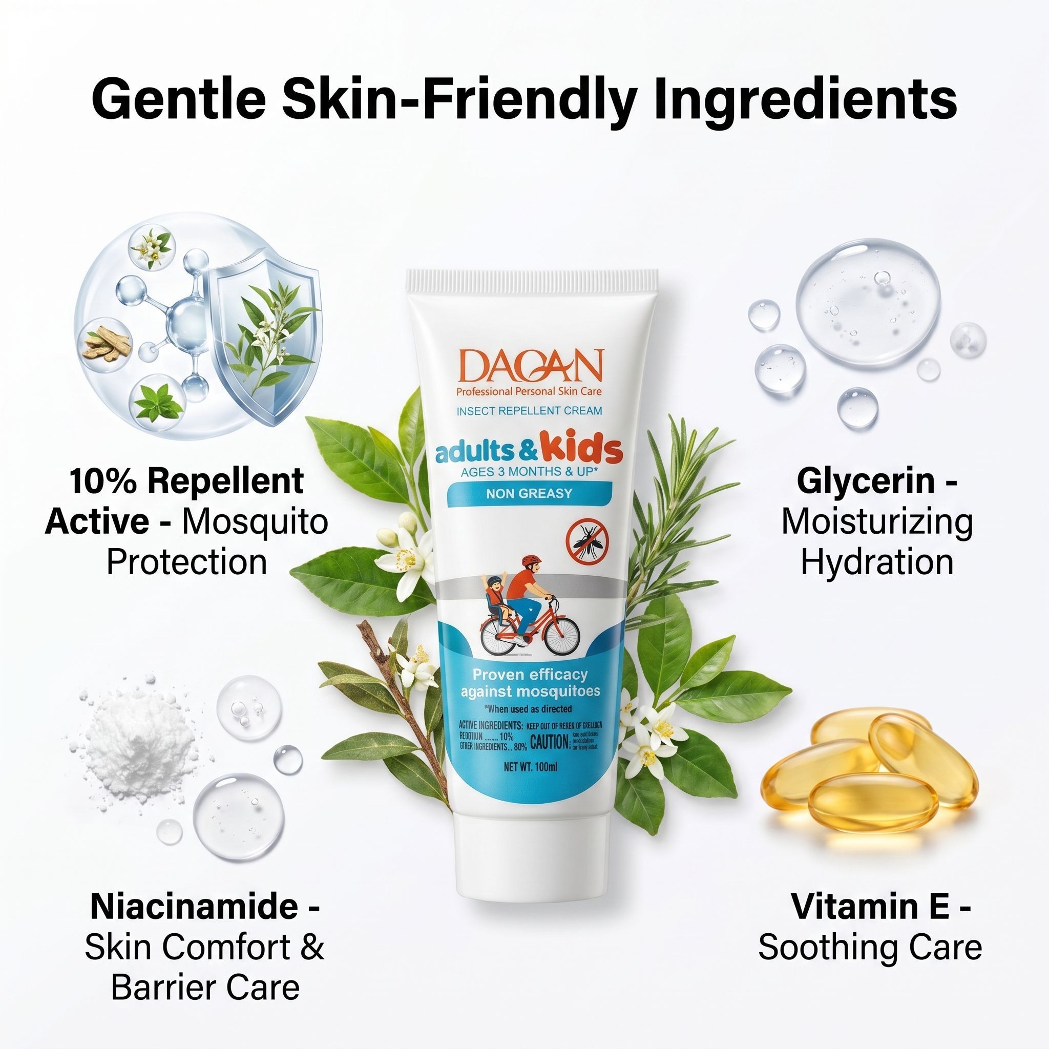 DAQAN Mosquito Repellent Cream 100ml