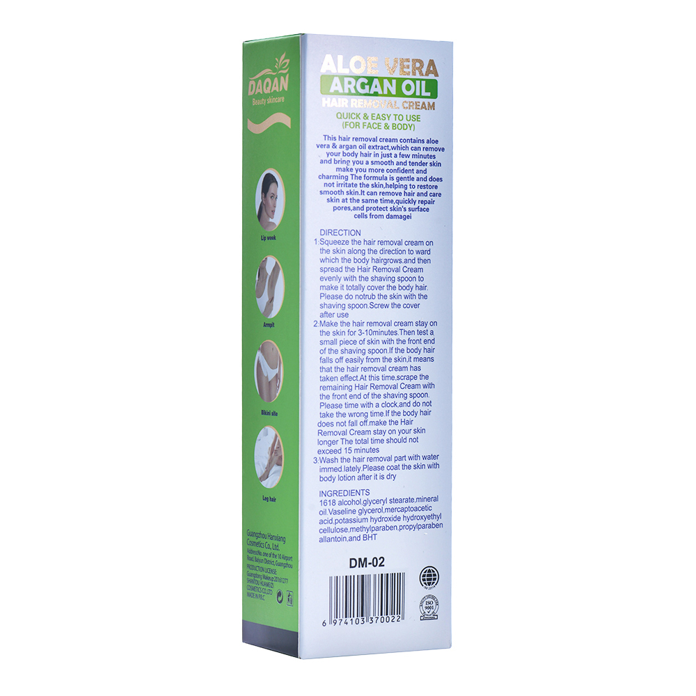 DAQAN Aloe Vera & Argan Oil Hair Removal Cream 100 ml