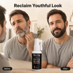 Wholesale 2-in-1 Hair & Beard Blackening Spray with He Shou Wu & Ginger – 60ml