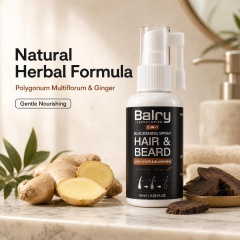 Wholesale 2-in-1 Hair & Beard Blackening Spray with He Shou Wu & Ginger – 60ml