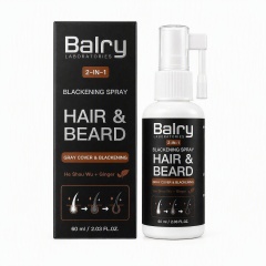 Wholesale 2-in-1 Hair & Beard Blackening Spray with He Shou Wu & Ginger – 60ml