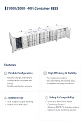4000KW Solar Energy Storage on the Container of the 4000KWh Battery PV Storage System ESS