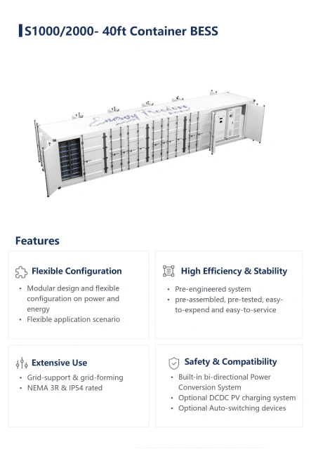 4000KW Solar Energy Storage on the Container of the 4000KWh Battery PV Storage System ESS