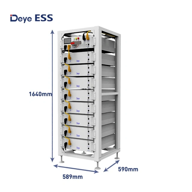 Deye ESS BOS-G: 51.2V 100Ah LiFePO4 Lithium Ion Battery Pack for Solar Systems in US & EU