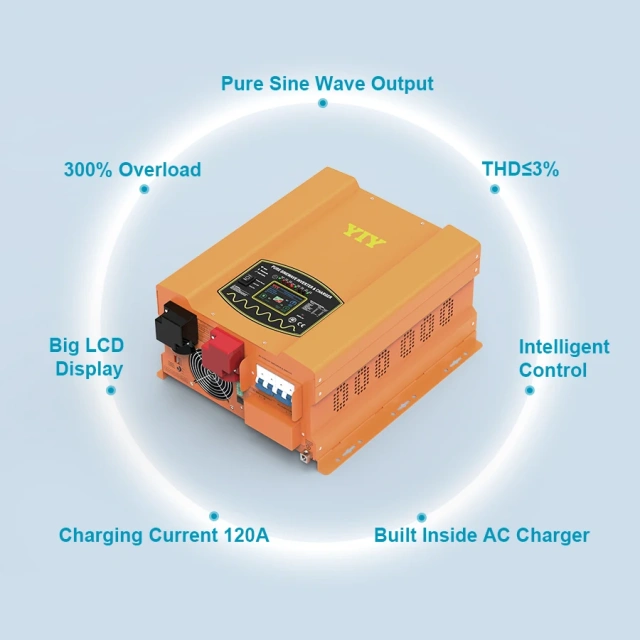 3Kw 5Kw 10Kw 12Kw 15Kw 18Kw Split Phase Inverter Charger for Off Grid System 12v 24v 48v120v/240v Low Frequency Inverter Charger