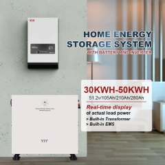 Lithium Battery Off-Grid Storage Energy System: 20-50kWh Capacity for Residential Homes (48V, 51.2V, 220V, 110V) Yiyen