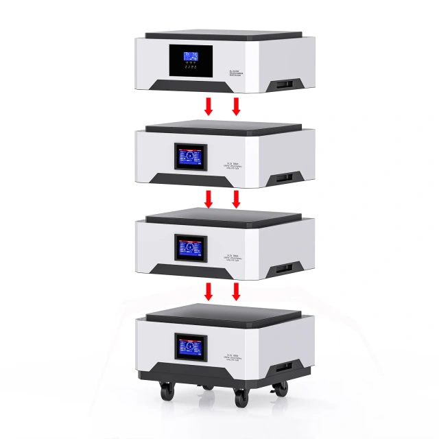 ZTGF 51.2V LiFePO4 Solar Lithium Battery 5Kwh Stacked Energy Storage System 48V 100Ah LiFePO4 Battery