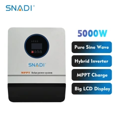 5kW Hybrid MPPT Solar Inverter with 60A MPPT Controller - Battery-Less SNADI