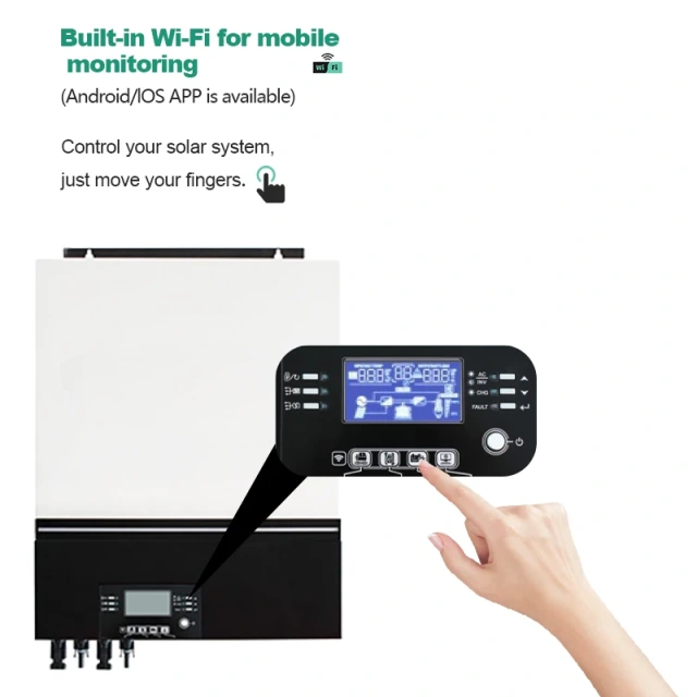 8kW-11kW MPPT Single phase Solar Inverter | Pure Sine Wave | Off-Grid | Built-in Anti-dust & WiFi ZM