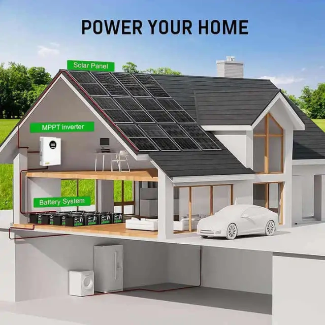 1.6kW-6.2kW Hybrid Inverter | WiFi-Enabled | Off/On Grid | Efficient for Home & Business ZM