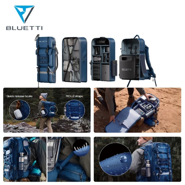 Mountaineer Multifunction USB Port Removable Solar Power Supply Bank Travel Smart Solar Backpack 42L 60L Hiking Back Pack