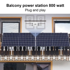 800W-2000W Solar Storage System Microinverter PM Series + HPC Series for Diverse Balcony Living Spaces Single Phase Output