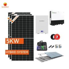 Sunergy Factory 10KW 5KW Hybrid PV Solar System Complete Kit Home System Kit Solar Power Storage System