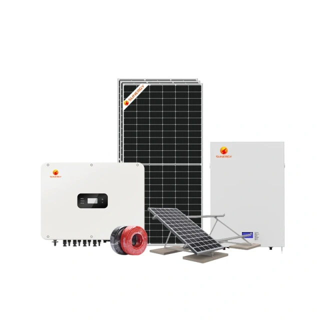 Sunergy Factory 10KW 5KW Hybrid PV Solar System Complete Kit Home System Kit Solar Power Storage System