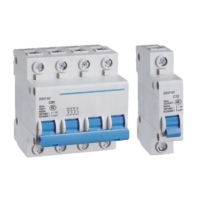 DIN Rail MCB DC 63A 2P Miniature Circuit Breaker – 20A, 230/400V Solar PV Protection THEHAO