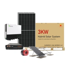 Home Solar Energy Storage Systems All in One 3kw 3kva 5kw 10kw Hybrid Solar System Price for Residential