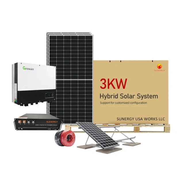 Home Solar Energy Storage Systems All in One 3kw 3kva 5kw 10kw Hybrid Solar System Price for Residential