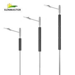 Vertical Solar Street Light With Flexible Solar Panel on Pole Cylindrical Solar