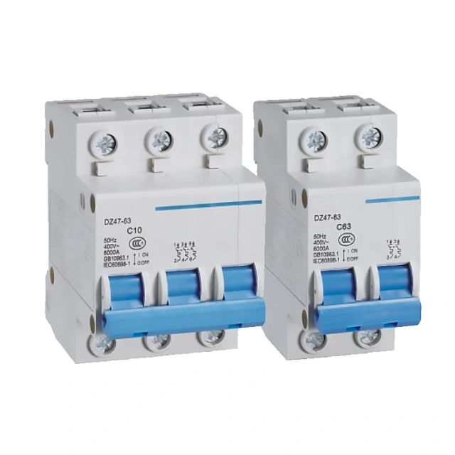 DIN Rail MCB DC 63A 2P Miniature Circuit Breaker – 20A, 230/400V Solar PV Protection THEHAO