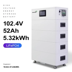 Enersource 410V 50Ah LiFePO4 Battery System for Solar Panels with MPPT Inverter