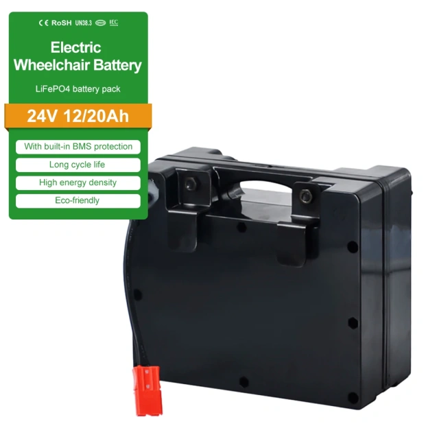 24V 12Ah Lithium-Ion Battery Pack for Electric Wheelchairs with BMS and 30A Output  Enersource
