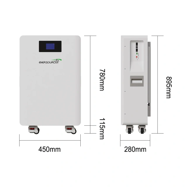 Enersource 15kWh 48V 300Ah LiFePO4 Solar Battery System with MPPT Controller for Home Use
