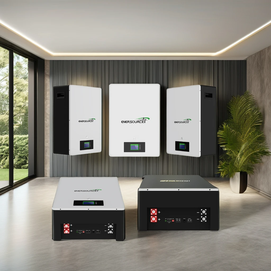 Enersource 48V 200Ah Wall-Mounted Off-Grid Solar Power Storage System 10kWh