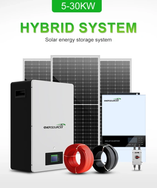 Enersource 48V 100Ah Wall-Mounted LiFePO4 Solar Energy Storage Battery for 10kW Systems