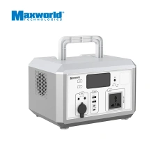 High-Capacity 500W Solar Outdoor Power Station Lifepo4 Portable UPS 220V AC Output Lithium Battery Charger USA UK Italy Sockets