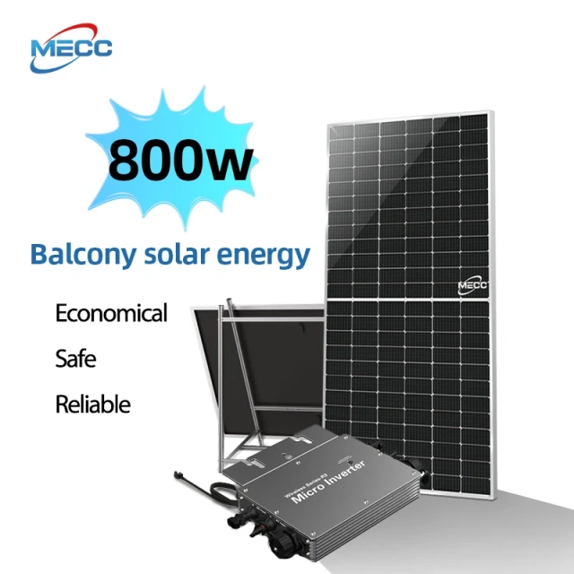 MECC Adjustable  Balcony Solar Mounting Adjustable Triangles Bracket  Solar Panel Micro Inverter System
