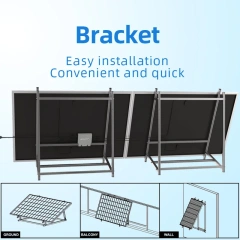 MECC Adjustable  Balcony Solar Mounting Adjustable Triangles Bracket  Solar Panel Micro Inverter System