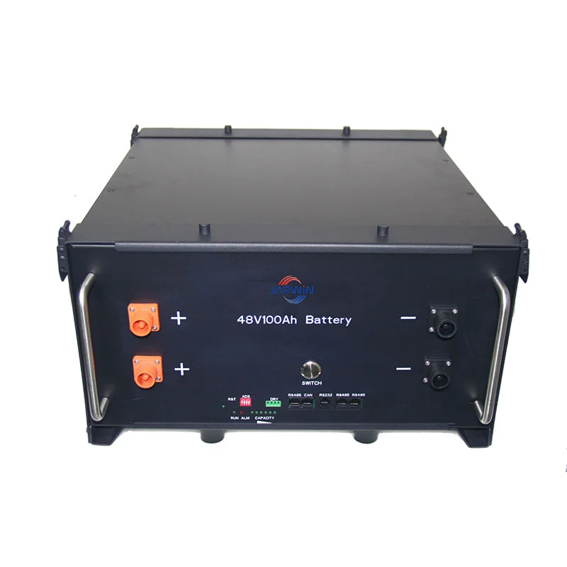 Customized 48V 100Ah LiFePO4 Rack-Mounted Battery Pack for Base Stations & Solar Energy Storage by Jarwin