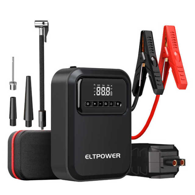 ODM 12000mAh Portable Car Battery Booster Power Bank Charger with 2000A Peak Current and LED Light for Car Motorcycle Truck Jump Start