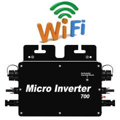Solar Grid Micro Inverter 600W Wireless 110V/220V 50Hz/60Hz 18.5~50V Input 34*24*9.5cm IP65 91% Efficiency Balcony Power Plant ACrevPOWER