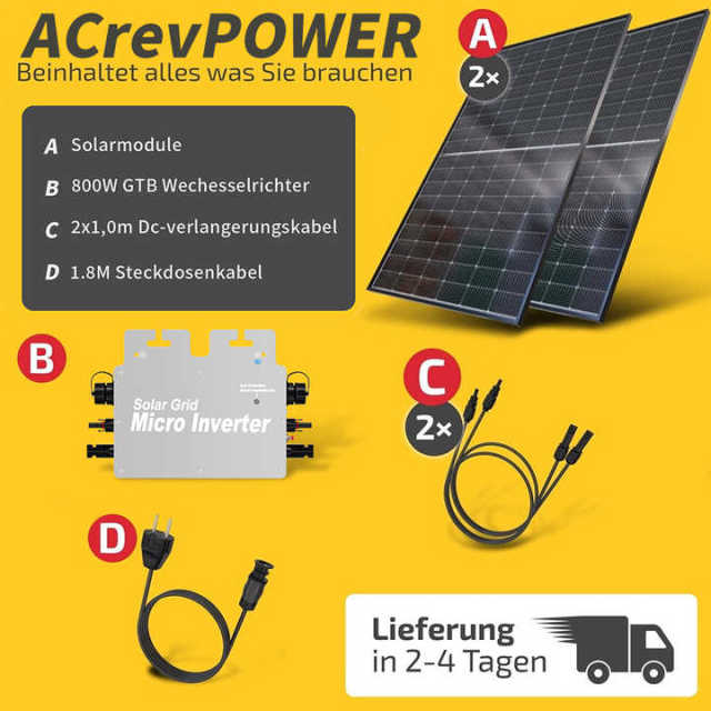 Solar Grid Micro Inverter 600W Wireless 110V/220V 50Hz/60Hz 18.5~50V Input 34*24*9.5cm IP65 91% Efficiency Balcony Power Plant ACrevPOWER