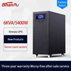 Online UPS 6KVA Single-Phase Uninterruptible Power Supply with SNMP Card for 4G Network Systems and Data Centers Shanpu