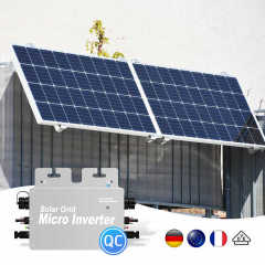 QC Micro Inverter Solar 800W Plug and Play Grid Tie Inverter with IP65 Waterproof for Balcony Solar Systems Tuya APP Control AC 800W