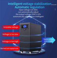 Online UPS 6KVA Single-Phase Uninterruptible Power Supply with SNMP Card for 4G Network Systems and Data Centers Shanpu